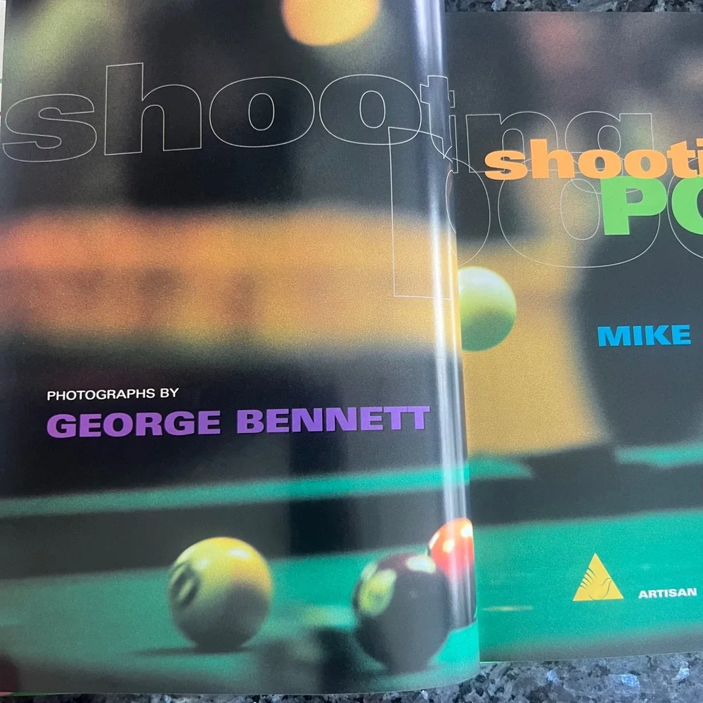 Shooting Pool Mike Shamos George Bennett Billiards Photography Hardcover Book
